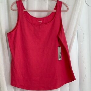 NWT Nic Zoe XL sleeveless pink top
